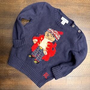Polo by Ralph Lauren Baby Polo Bear Crewneck Sweater, RL Navy